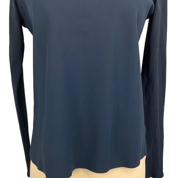 Lululemon Out Of This World Long Sleeve Top Inkwell Blue Size 2/4? Casual Womens - Picture 3 of 9